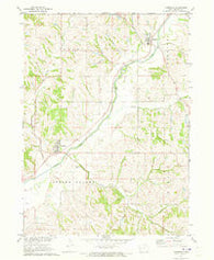 Moorhead Iowa Historical topographic map, 1:24000 scale, 7.5 X 7.5 Minute, Year 1971