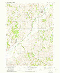 Moorhead Iowa Historical topographic map, 1:24000 scale, 7.5 X 7.5 Minute, Year 1971