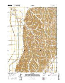 Moorhead NW Iowa Current topographic map, 1:24000 scale, 7.5 X 7.5 Minute, Year 2015
