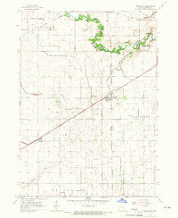 Moorland Iowa Historical topographic map, 1:24000 scale, 7.5 X 7.5 Minute, Year 1965