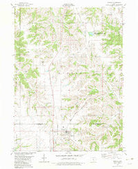 Moravia Iowa Historical topographic map, 1:24000 scale, 7.5 X 7.5 Minute, Year 1982