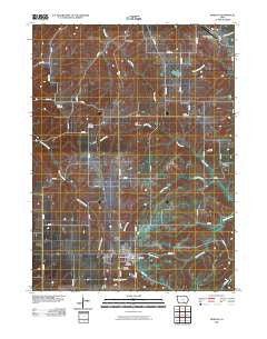 Moravia Iowa Historical topographic map, 1:24000 scale, 7.5 X 7.5 Minute, Year 2010