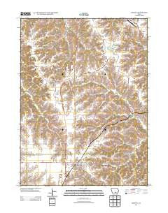 Moravia Iowa Historical topographic map, 1:24000 scale, 7.5 X 7.5 Minute, Year 2013
