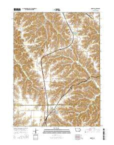 Moravia Iowa Current topographic map, 1:24000 scale, 7.5 X 7.5 Minute, Year 2015
