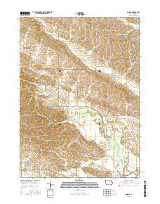 Morley Iowa Current topographic map, 1:24000 scale, 7.5 X 7.5 Minute, Year 2015