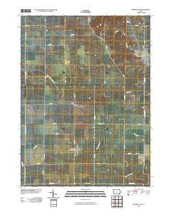 Morning Sun Iowa Historical topographic map, 1:24000 scale, 7.5 X 7.5 Minute, Year 2010