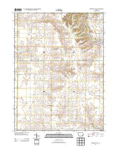 Morning Sun Iowa Historical topographic map, 1:24000 scale, 7.5 X 7.5 Minute, Year 2013