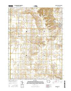 Morning Sun Iowa Current topographic map, 1:24000 scale, 7.5 X 7.5 Minute, Year 2015
