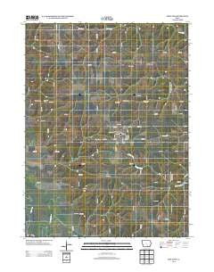 Moulton Iowa Historical topographic map, 1:24000 scale, 7.5 X 7.5 Minute, Year 2013