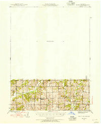 Mount Ayr Iowa Historical topographic map, 1:62500 scale, 15 X 15 Minute, Year 1945