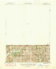 Mount Ayr Iowa Historical topographic map, 1:62500 scale, 15 X 15 Minute, Year 1947