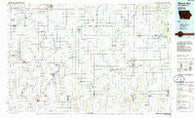 Mount Ayr Iowa Historical topographic map, 1:100000 scale, 30 X 60 Minute, Year 1985