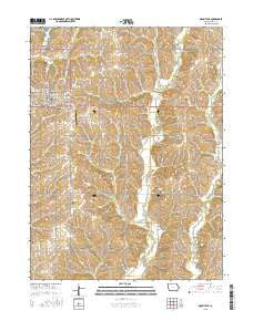 Mount Ayr Iowa Current topographic map, 1:24000 scale, 7.5 X 7.5 Minute, Year 2015
