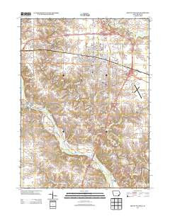 Mount Pleasant Iowa Historical topographic map, 1:24000 scale, 7.5 X 7.5 Minute, Year 2013