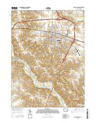 Mount Pleasant Iowa Current topographic map, 1:24000 scale, 7.5 X 7.5 Minute, Year 2015