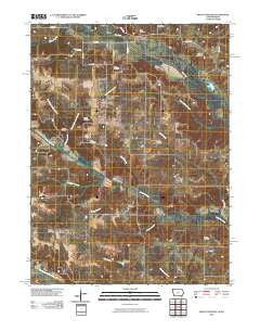 Mount Sterling Iowa Historical topographic map, 1:24000 scale, 7.5 X 7.5 Minute, Year 2010