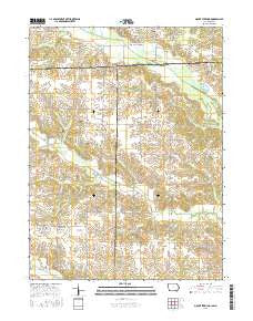 Mount Sterling Iowa Current topographic map, 1:24000 scale, 7.5 X 7.5 Minute, Year 2015