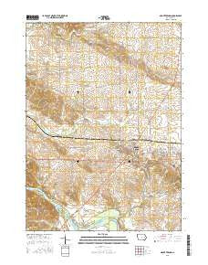 Mount Vernon Iowa Current topographic map, 1:24000 scale, 7.5 X 7.5 Minute, Year 2015