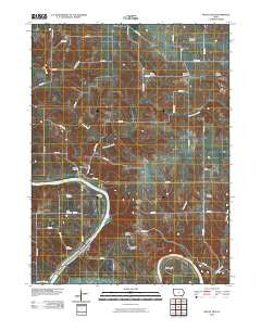 Mount Zion Iowa Historical topographic map, 1:24000 scale, 7.5 X 7.5 Minute, Year 2010