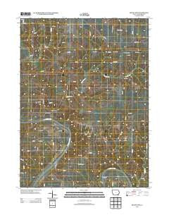 Mount Zion Iowa Historical topographic map, 1:24000 scale, 7.5 X 7.5 Minute, Year 2013
