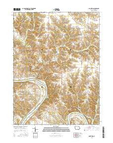 Mount Zion Iowa Current topographic map, 1:24000 scale, 7.5 X 7.5 Minute, Year 2015