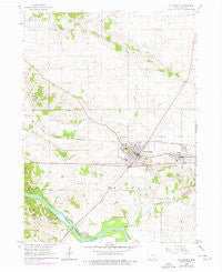 Mt Vernon Iowa Historical topographic map, 1:24000 scale, 7.5 X 7.5 Minute, Year 1965