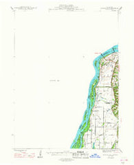 Muscatine Iowa Historical topographic map, 1:62500 scale, 15 X 15 Minute, Year 1948