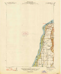 Muscatine Iowa Historical topographic map, 1:62500 scale, 15 X 15 Minute, Year 1948