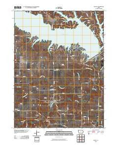 Mystic Iowa Historical topographic map, 1:24000 scale, 7.5 X 7.5 Minute, Year 2010