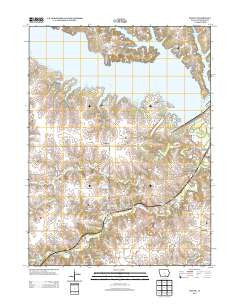 Mystic Iowa Historical topographic map, 1:24000 scale, 7.5 X 7.5 Minute, Year 2013