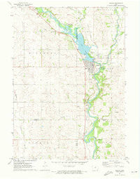 Nashua Iowa Historical topographic map, 1:24000 scale, 7.5 X 7.5 Minute, Year 1971