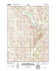 Nashua Iowa Historical topographic map, 1:24000 scale, 7.5 X 7.5 Minute, Year 2013