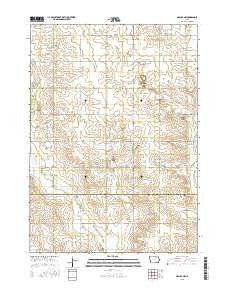 Nashua NW Iowa Current topographic map, 1:24000 scale, 7.5 X 7.5 Minute, Year 2015