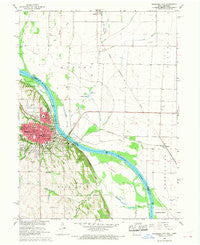 Nebraska City Nebraska Historical topographic map, 1:24000 scale, 7.5 X 7.5 Minute, Year 1966