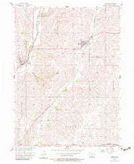 Neola Iowa Historical topographic map, 1:24000 scale, 7.5 X 7.5 Minute, Year 1956