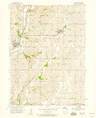 Neola Iowa Historical topographic map, 1:24000 scale, 7.5 X 7.5 Minute, Year 1956