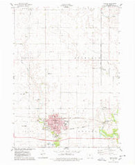 Nevada Iowa Historical topographic map, 1:24000 scale, 7.5 X 7.5 Minute, Year 1975