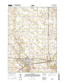 Nevada Iowa Current topographic map, 1:24000 scale, 7.5 X 7.5 Minute, Year 2015