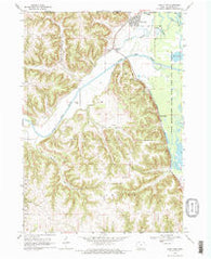 New Albin Iowa Historical topographic map, 1:24000 scale, 7.5 X 7.5 Minute, Year 1968