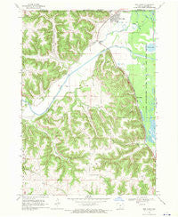 New Albin Iowa Historical topographic map, 1:24000 scale, 7.5 X 7.5 Minute, Year 1968