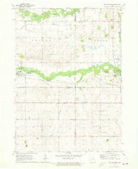 New Hartford Iowa Historical topographic map, 1:24000 scale, 7.5 X 7.5 Minute, Year 1971