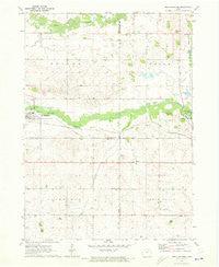 New Hartford Iowa Historical topographic map, 1:24000 scale, 7.5 X 7.5 Minute, Year 1971