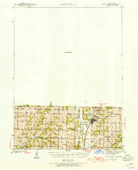 New Market Iowa Historical topographic map, 1:62500 scale, 15 X 15 Minute, Year 1940