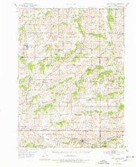 New Virginia Iowa Historical topographic map, 1:62500 scale, 15 X 15 Minute, Year 1950