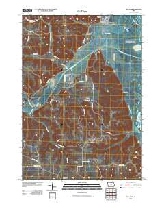 New Albin Iowa Historical topographic map, 1:24000 scale, 7.5 X 7.5 Minute, Year 2010