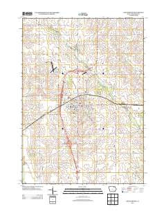 New Hampton Iowa Historical topographic map, 1:24000 scale, 7.5 X 7.5 Minute, Year 2013
