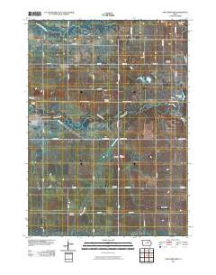 New Hartford Iowa Historical topographic map, 1:24000 scale, 7.5 X 7.5 Minute, Year 2010