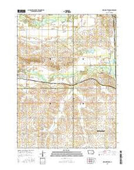 New Hartford Iowa Current topographic map, 1:24000 scale, 7.5 X 7.5 Minute, Year 2015