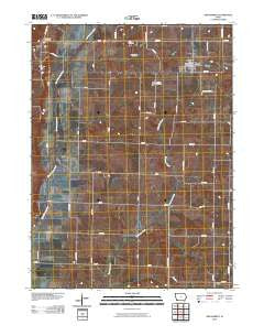New Market Iowa Historical topographic map, 1:24000 scale, 7.5 X 7.5 Minute, Year 2010