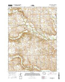 New Providence Iowa Current topographic map, 1:24000 scale, 7.5 X 7.5 Minute, Year 2015
